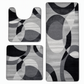 Nordic Style Faux Cashmere U-Shaped Toilet Mat Bathroom Floor Rug