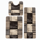 Nordic Style Faux Cashmere U-Shaped Toilet Mat Bathroom Floor Rug
