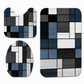 Nordic Style Faux Cashmere U-Shaped Toilet Mat Bathroom Floor Rug