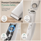📢📢40% OFF !! ⏰Low Noise Pet Grooming Kit with Vacuum Electric Hair Clippers and Complete Shedding Tool Set