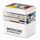 📢📢40% OFF !! ⏰Large Medicine Storage Box – Multi-Layer Divided Compartments, Portable Family First Aid & Pill Organizer💊📦