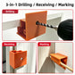 3 in 1 Woodworking Installation Locator and Cabinet Rebounder Drilling with 20 and 23 Dual Use Scribing and Trimming Tool