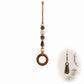 📢📢40% OFF !! ⏰ Decorative Beaded Towel Hanger with Wooden Ring – Rustic, Artisanal, Multi-use ✨