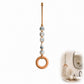 📢📢40% OFF !! ⏰ Decorative Beaded Towel Hanger with Wooden Ring – Rustic, Artisanal, Multi-use ✨