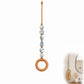 📢📢40% OFF !! ⏰ Decorative Beaded Towel Hanger with Wooden Ring – Rustic, Artisanal, Multi-use ✨