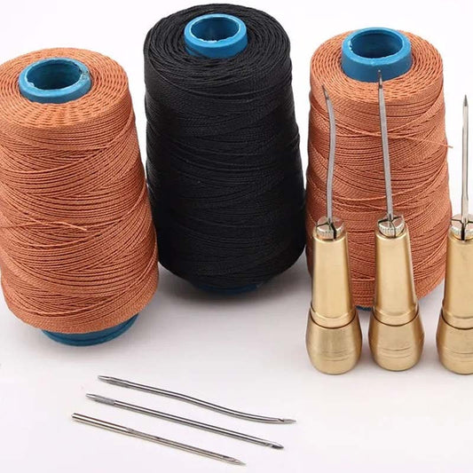 ⏳Limited-time 50% off⏰Leather Sewing Awl Kit with Waxed Thread (6 Pcs Set)🪡🧵