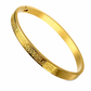 📢📢40% OFF !! ⏰18K Vacuum Plated Titanium Steel Bangle – Radiant Mirror-Like Finish, Intricate Engraved Lettering & Tarnish-Free Premium Steel – Hypoallergenic Elegance for Daily Wear 💛