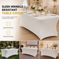 Stretch Tablecloth Elastic Rectangular Table Cover for Weddings Banquets and Meetings