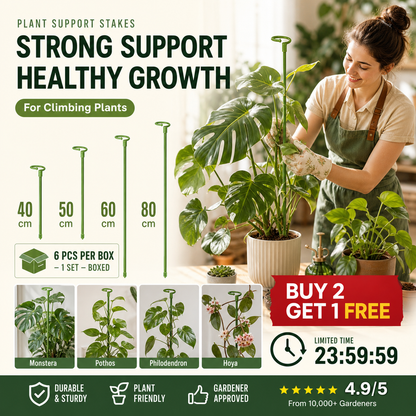 📢📢BUY 2 GET 1 FREE !! ⏰A semi-circular support frame to prevent drooping flowers, suitable for hydrangeas, roses, monstera, indoor potted plants, and outdoor garden vegetables.