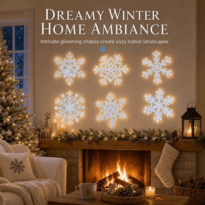 📢📢50% OFF !! ⏰💞50K+ SOLD!💥 50% OFF!❄️Glowing Snowflake Night Light Wall Stickers