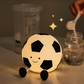 ⚽ Silicone Soccer Night Light: Tap Control, 3 Brightness, Auto-Off Timer, 1200mAh, Rechargeable