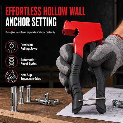 📢📢40% OFF !! ⏰Manual Rivet Nut Gun and Petal Nut Tightening Tool for M3-M8 Hollow Wall Anchors