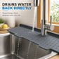 💧 LIMITED-TIME 49% OFF! 🧽 Food Grade Silicone Faucet Splash Guard Mat – Drain Fast, Flexible, Cuttable ✨