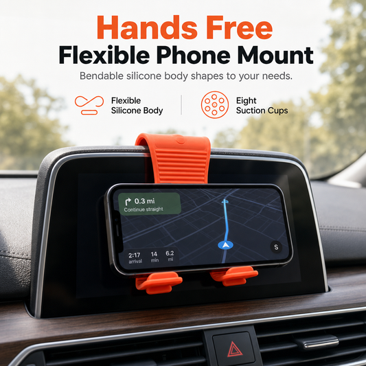 📢📢50% OFF !! ⏰Portable Foldable X-Shaped Silicone Phone Stand Flexible Mobile Phone Holder