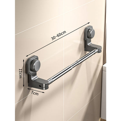 Porte-serviettes réglable à ventouse sans perçage