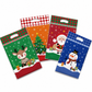 50 Pack Christmas Candy Bags Cartoon Stand Up Zipper Pouches for Snowflake Crisp Cookie and Baking Food Packaging