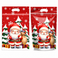 50 Pack Christmas Candy Bags Cartoon Stand Up Zipper Pouches for Snowflake Crisp Cookie and Baking Food Packaging