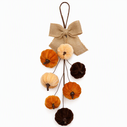 📢Halloween Special! 🎃 Pumpkin Bowknot Hanging Decoration – Add Spooky-Cute Charm to Doors, Walls & Parties 👻