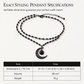 🎁New Arrivals 50% OFF💥Gothic Dark Crystal Beaded Chain Necklace with Hollow Out Moon Alloy Pendant