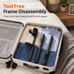 Folding Forearm Crutches Non Slip Elbow Crutches for Fracture Rehabilitation and Mobility Aid