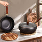 📢📢40% OFF !! ⏰Uncoated Thick Iron Pot with Lid