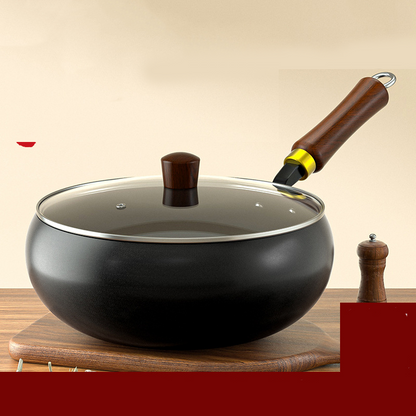 📢📢40% OFF !! ⏰Uncoated Thick Iron Pot with Lid