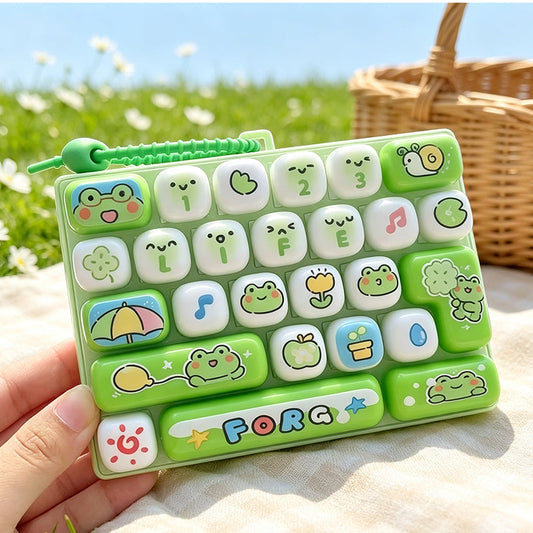 📢📢40% OFF !! ⏰Cute Keyboard Button Keychain Fidget Toy