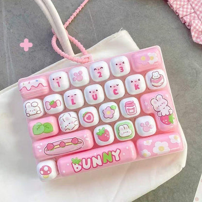 Cute Keyboard Button Keychain Fidget Toy
