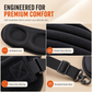 Integrated Memory Foam Travel Pillow and 3D Blackout Sleep Eye Mask Set for Travel Neck Support