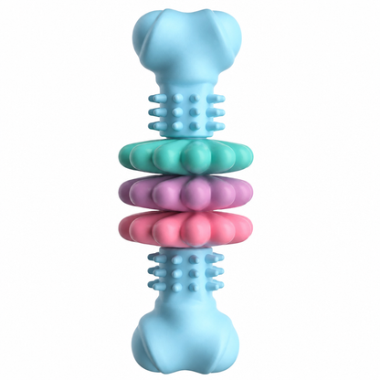 📢📢40% OFF !! ⏰Durable TPR Bone Shaped Dog Chew Toy Bite Resistant Teething Toy for Large Dogs🦴