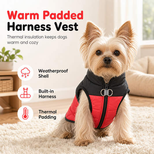 Warm Dog for Autumn Winter Thickened Pet Coat Windproof Vest for Small Medium and Large Dogs