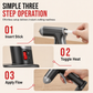 Cordless Hot Melt Glue Gun Set with 2000mAh Rechargeable Battery and Copper Nozzle Includes 10 Glue Sticks for DIY Crafts and Home Use