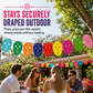 Mexican Plastic Banner Day of the Dead Paper Cut Style Garland for Cinco de Mayo and Halloween Party