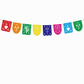 Mexican Plastic Banner Day of the Dead Paper Cut Style Garland for Cinco de Mayo and Halloween Party