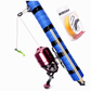 Precision Slingshot Fishing Rod and Bait Launcher Set with Spinning Reel for Long Casting