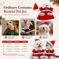 Christmas Pet Costume for Dogs and Cats Autumn Winter Holiday Outfits featuring Santa Claus Suits and Snowflake Capes