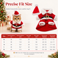 Christmas Pet Costume for Dogs and Cats Autumn Winter Holiday Outfits featuring Santa Claus Suits and Snowflake Capes