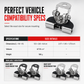 ⏳Time-Limited Special⏰ 1 Pair Car Engine Hood LED Light Bar Mounting Brackets Clamp Holders for Work Lights Modification
