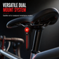 Rechargeable Bicycle Brake Taillight Bike Rear Safety Light for Road and Mountain Cycling