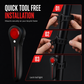 Rechargeable Bicycle Brake Taillight Bike Rear Safety Light for Road and Mountain Cycling