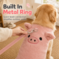 Warm Fleece Lined Pet Vest with Cartoon Embroidery for Dogs and Cats