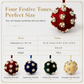 8cm Velvet Christmas Ball Ornament Foam Hanging Bauble for Christmas Tree Decoration