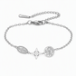 📢📢40% OFF !! ⏰Adjustable Stainless Steel Chain Charm Bracelet featuring Cross Pentagram and Witch Knot Pendants