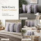 Nordic Soft Velvet Patchwork Throw Pillow Cover 45x45cm Square Plush Cushion Case for Sofa Living Room