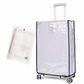 📢📢50% OFF !! ⏰ Thickened Waterproof Clear PVC Luggage Cover – Scratch-Resistant Transparent Suitcase Protector with Handle Cutouts ✈️