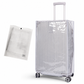 📢📢50% OFF !! ⏰ Thickened Waterproof Clear PVC Luggage Cover – Scratch-Resistant Transparent Suitcase Protector with Handle Cutouts ✈️