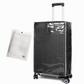 📢📢50% OFF !! ⏰ Thickened Waterproof Clear PVC Luggage Cover – Scratch-Resistant Transparent Suitcase Protector with Handle Cutouts ✈️