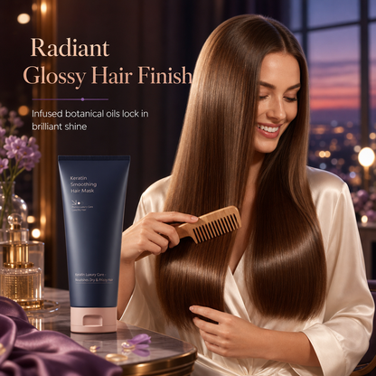 📢📢BUY 2 GET 1 FREE !! ⏰Keratin Smoothing Hair Mask 320ml Nourishing and Repairing Treatment for Dry Frizzy and Damaged Hair