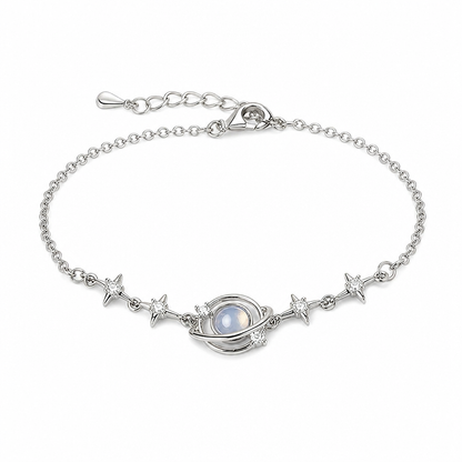 ⏳🔥LIMITED-TIME 50% OFF! ⏰🌙 925 Sterling Silver Planet & Star Necklace – Elegant Celestial Jewelry Gift for Women ✨