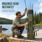 📢📢50% OFF !! ⏰Folding Cylindrical Fishing Rod Bag Drawstring Fishing Tackle Storage Carrier for Reservoir and Lure Fishing